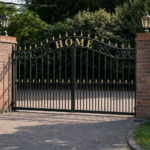 Bespoke metal driveway gate for residential property in London