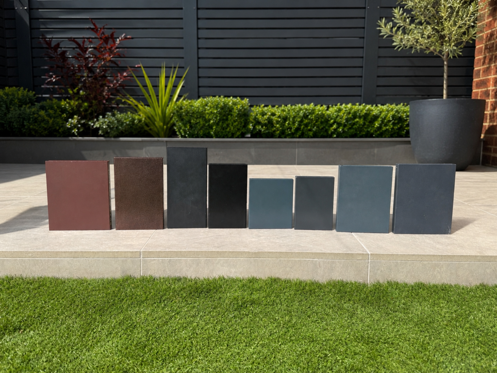 Powder coating colour samples for metal gates and railings in London